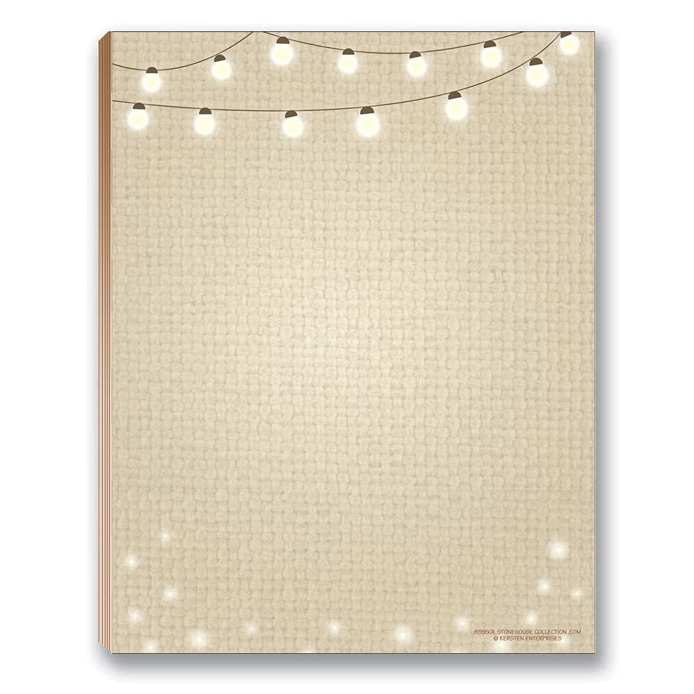 Rustic Notepads and Stationery - 60 Sheets Rustic Letterhead and 4 Rustic Themed Notepads - Image 4